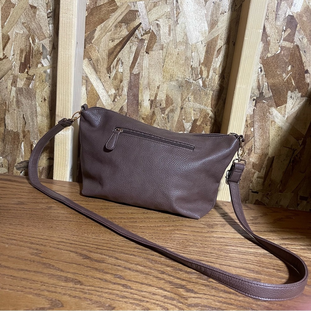 Steve Madden Brown Leather Crossbody Bag